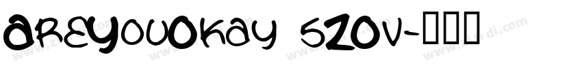 AreYouOkay 5ZOv字体转换